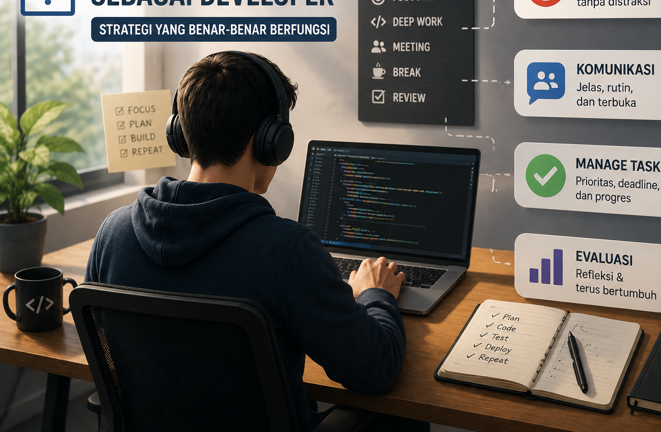 Remote Work sebagai Developer: Strategi yang Benar-Benar Berfungsi