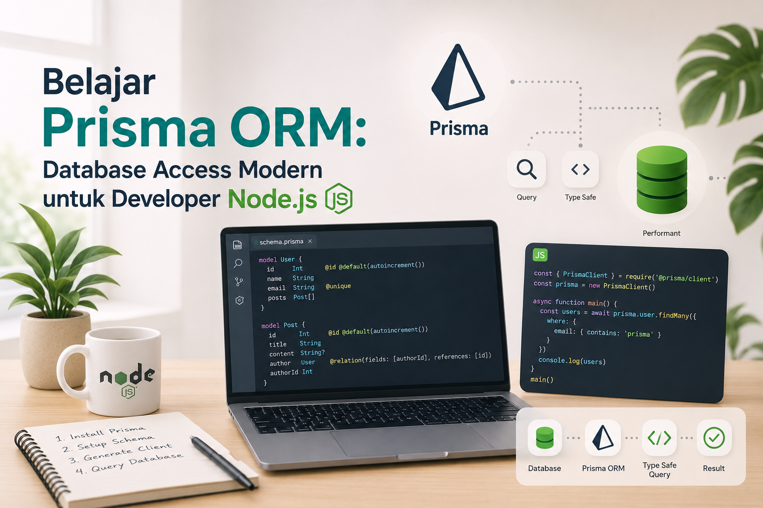 Belajar Prisma ORM: Database Access Modern untuk Developer Node.js