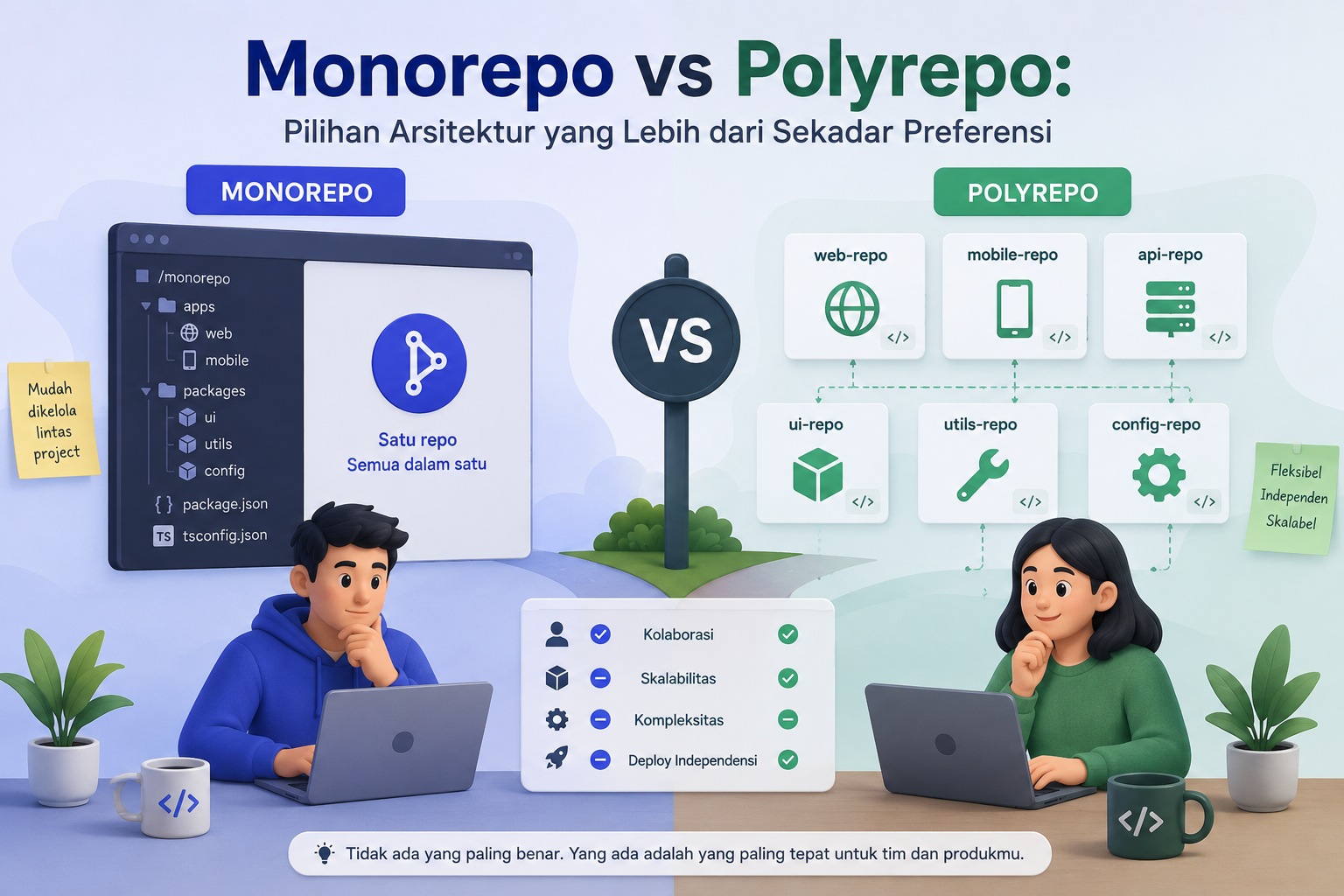 Monorepo vs Polyrepo: Pilihan Arsitektur yang Lebih dari Sekadar Preferensi
