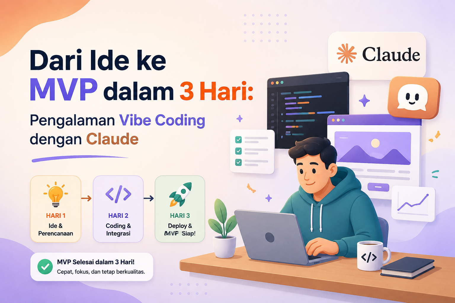 Dari Ide ke MVP dalam 3 Hari: Pengalaman Vibe Coding dengan Claude