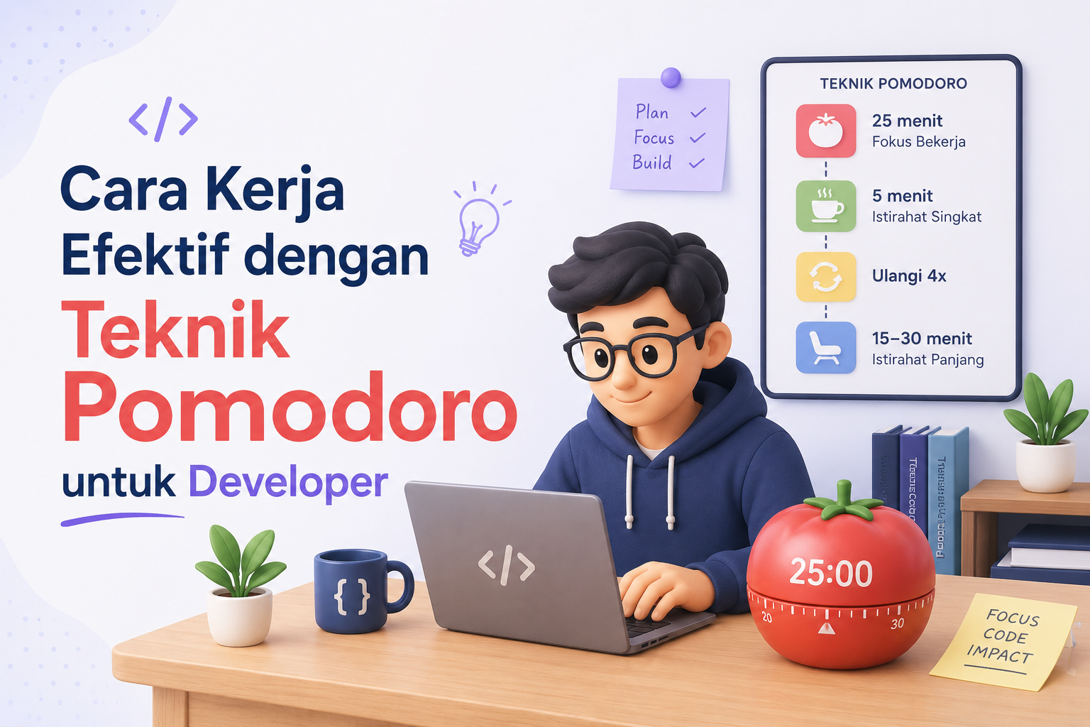 Cara Kerja Efektif dengan Teknik Pomodoro untuk Developer