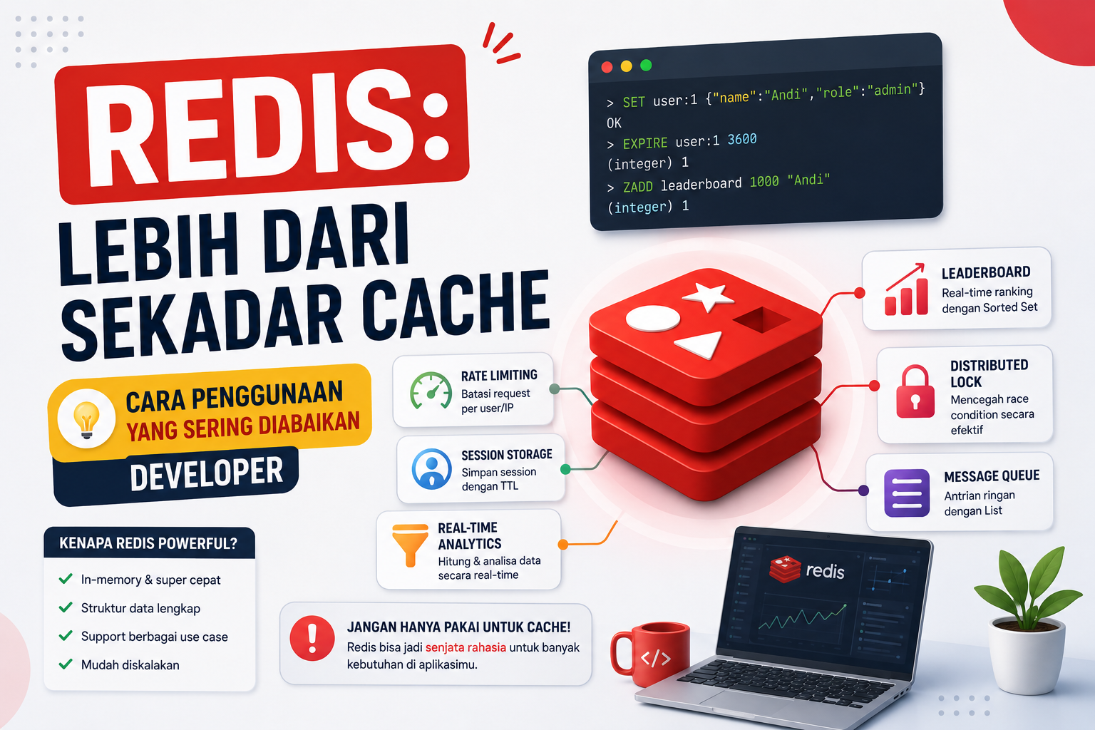 Redis: Lebih dari Sekadar Cache — Cara Penggunaan yang Sering Diabaikan Developer